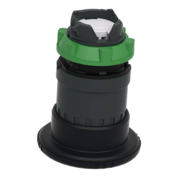 black Ø40 mushroom pushbutton head Ø22 latching turn release - Schneider Electric - ZB5AS52