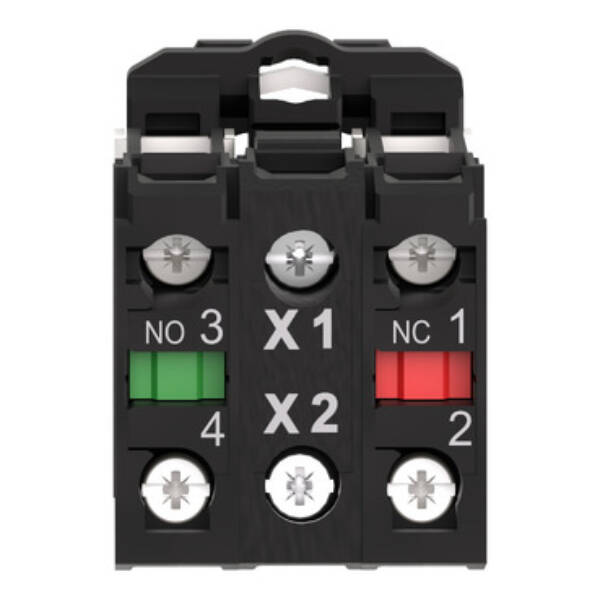 light block with body/fixing collar for BA9s bulb 250V 1NO+1NC - Schneider Electric - ZB5AW065