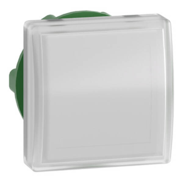 Head for pilot light, Harmony XB5, square white, 22mm, with plain lens, universal LED - Schneider Electric - ZB5CV013
