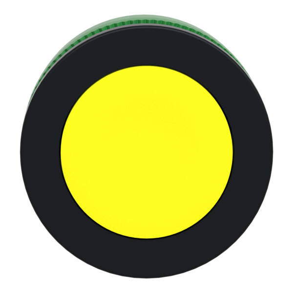 flush mounted yellow flush caps pushbutton head - Schneider Electric - ZB5FA5