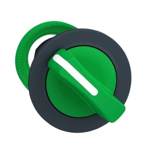 flush mounted green selector switch head 2 pos stay put - Schneider Electric - ZB5FD203