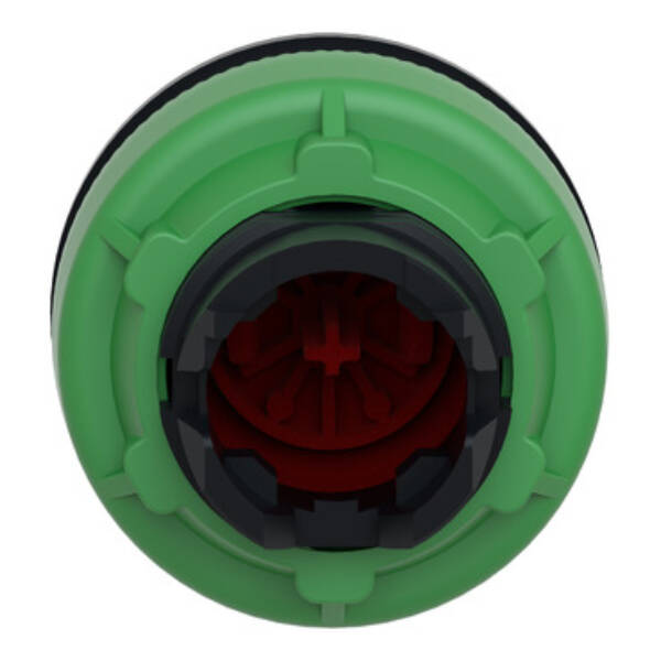 FLUSH MOUNTED RED PROJECTING PUSHBUTTON HEAD WHITE MARKED O - Schneider Electric - ZB5FL432