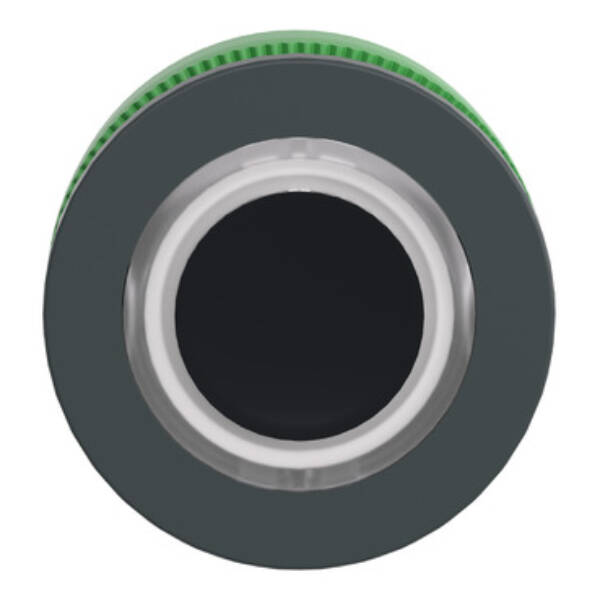 Head for illuminated push button, Harmony XB5, plastic, white flush mounted, 30mm, universal LED, illuminated ring - Schneider Electric - ZB5FW913