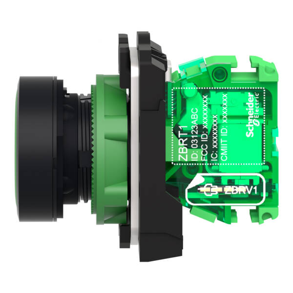 ZB5R transmitter complete, green cap - Schneider Electric - ZB5RTA3