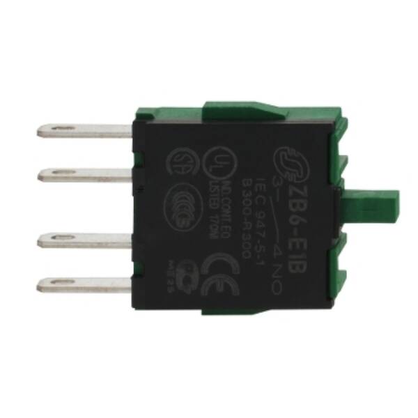 single contact block for head Ø16 1NO faston connector - Schneider Electric - ZB6E1B