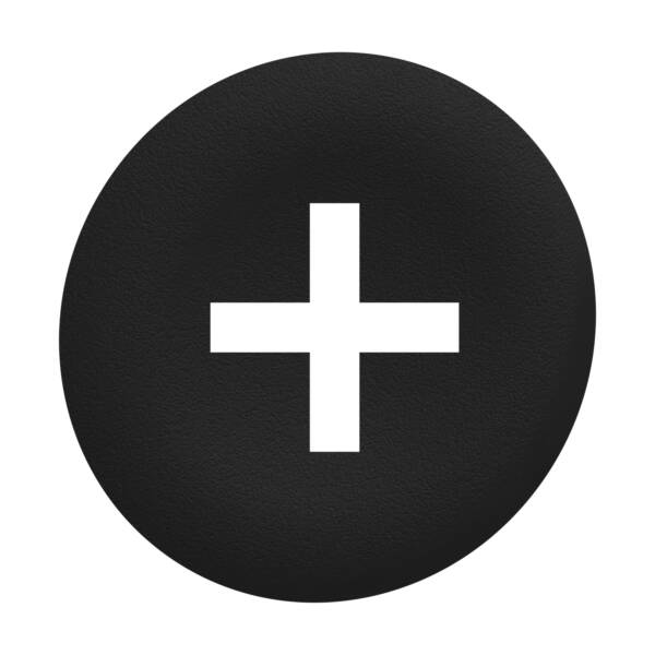 black plain cap and for flush mounted push button - Schneider Electric - ZBAF2934