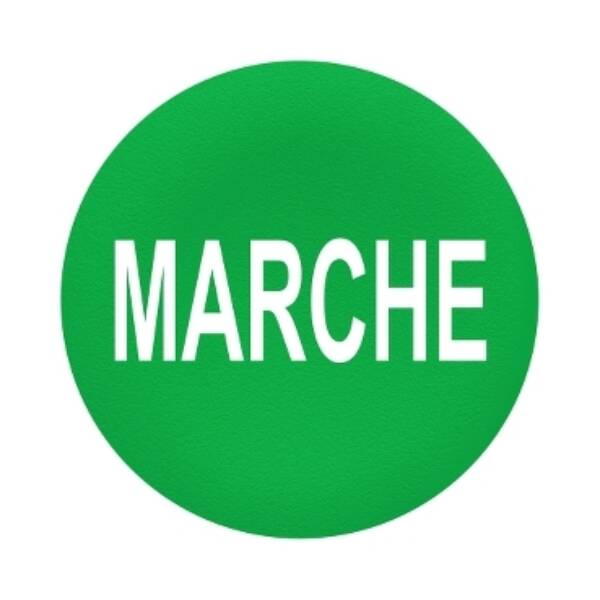 green plain cap MARCHE for flush mounted push button - Schneider Electric - ZBAF342