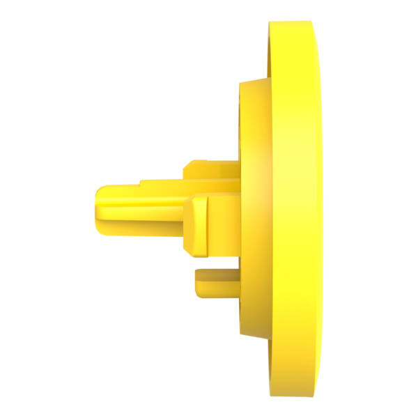 Yellow plain cap for flush mounted push button - Schneider Electric - ZBAF5