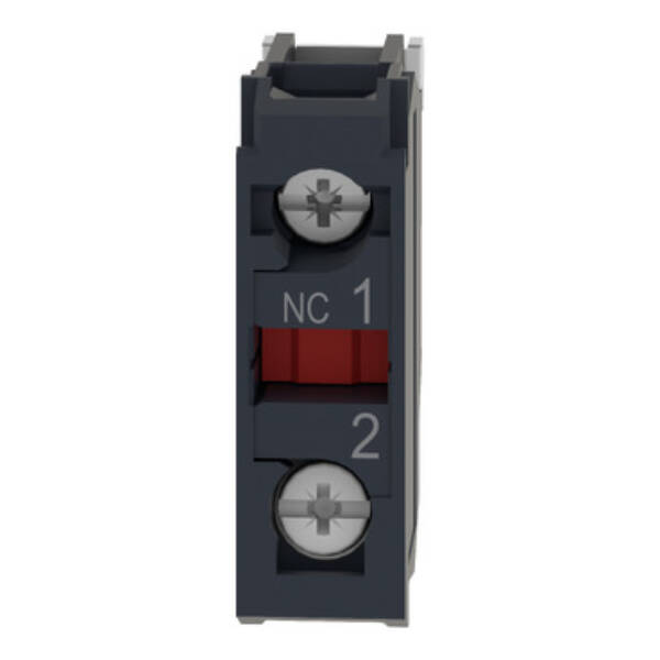 single contact block for head Ø22 1NC silver alloy screw terminal for lugs - Schneider Electric - ZBE1029