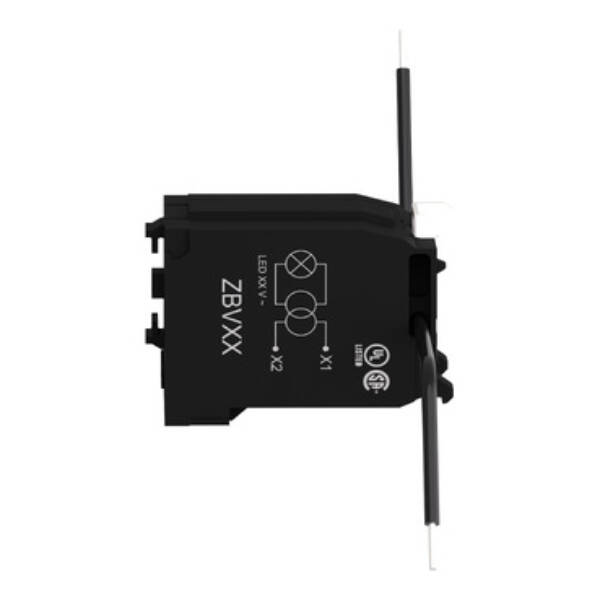 transformer block for light block with integral LED - 400V - Schneider Electric - ZBV5B