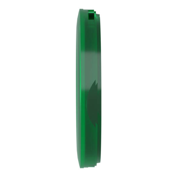 Head for illuminated push button, Harmony XB4, XB5, green, 22mm, universal LED, plain lens, unmarked - Schneider Electric - ZBW9133