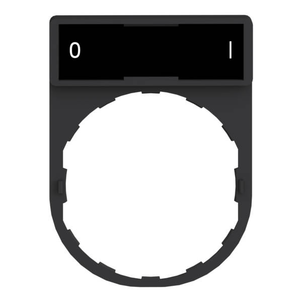 legend holder 30 x 40 mm with legend 8 x 27 mm with marking O-I - Schneider Electric - ZBY2178