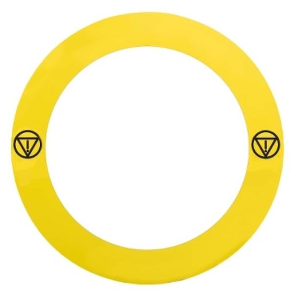 Marked legend, Harmony XB4, Harmony XB5, plate Ø 90 specific for ill. e.stop no text with logo - Schneider Electric - ZBY8L140