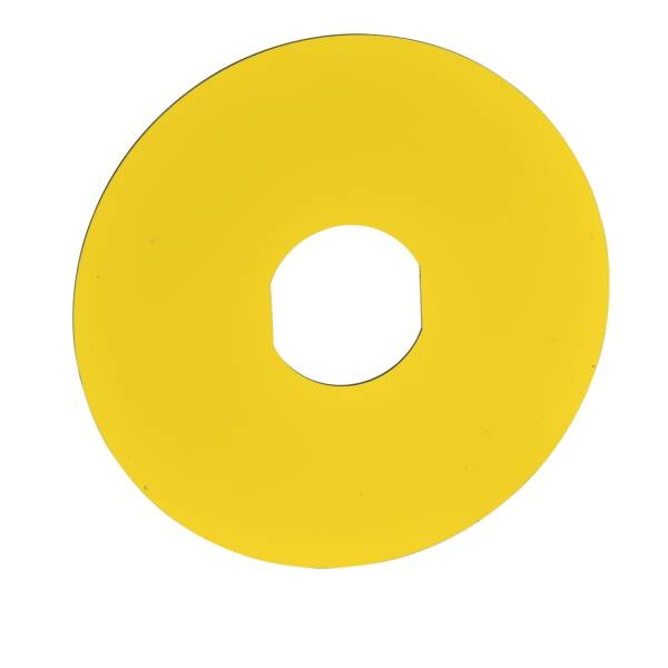 marked legend Ø60 for emergency stop -NOODSTOP/logo ISO13850 - Schneider Electric - ZBY9530