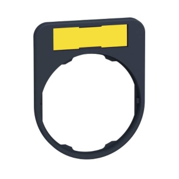 legend holder 40 x 50 mm for flush mounted heads with legend for engraving - Schneider Electric - ZBYF4101
