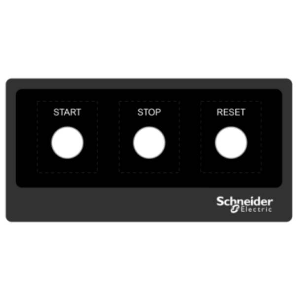 Harmony XB5, Legend panel 200 x 100 template 1 - Schneider Electric - ZBYLEG201001