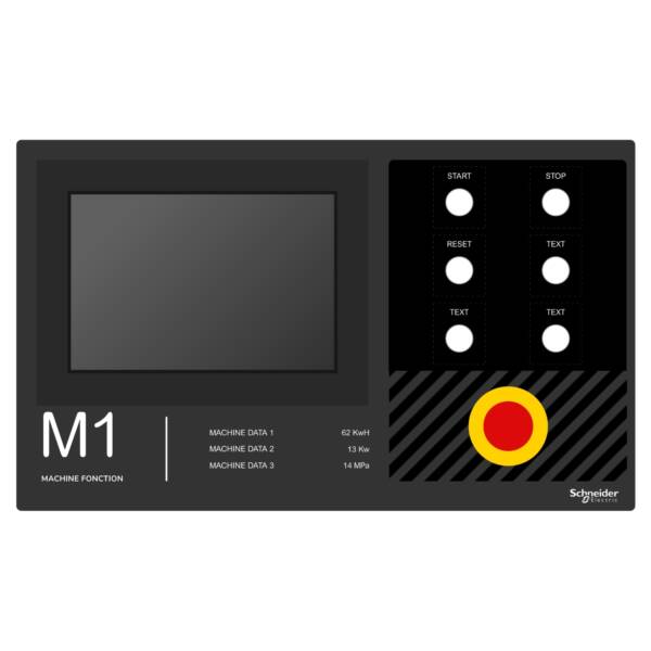 Harmony XB5, Legend panel 500 x 300 template 1 - Schneider Electric - ZBYLEG503001