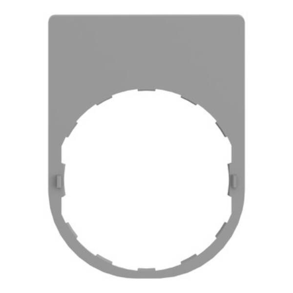 legend plate with marche marking color plated grey - Schneider Electric - ZBYP2103C0