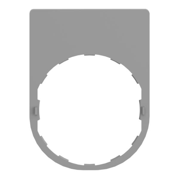 legend plate with arret-marche marking color plated grey - Schneider Electric - ZBYP2166C0