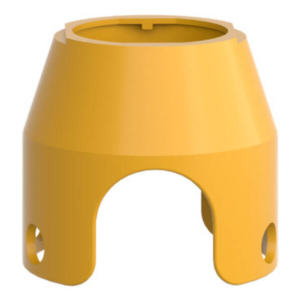 yellow metal padlockable guard for Ø40 mushroom head - Schneider Electric - ZBZ1605