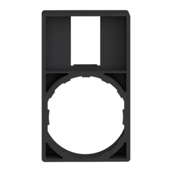 legend holder 30 x 50 mm with legend 18 x 27 mm unmarked - Schneider Electric - ZBZ35