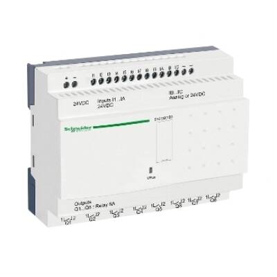 compact smart relay Zelio Logic - 20 I O - 24 V DC - no clock - no display - Schneider Electric - SR2D201BD