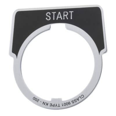 30MM LEGEND PLATE - START - Schneider Electric - 9001KN201