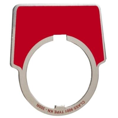 30MM LEGEND PLATE - BLANK (RED) - Schneider Electric - 9001KN300R