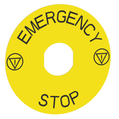 PUSHBUTTON LEGEND PLATE 30MM K - Schneider Electric - 9001KN8330