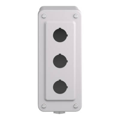 empty control station - 9001SK - plastic - 3 cut-outs Ø 30 - Schneider Electric - 9001SKY3