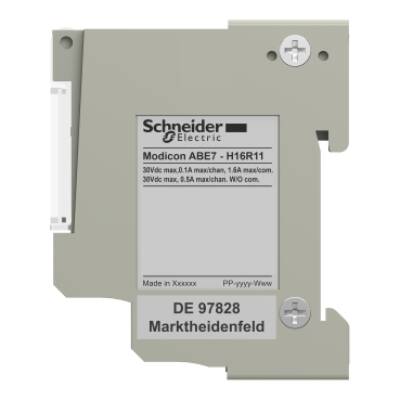 passive connection sub-base ABE7 - 16 inputs or outputs - Led - Schneider Electric - ABE7H16R11