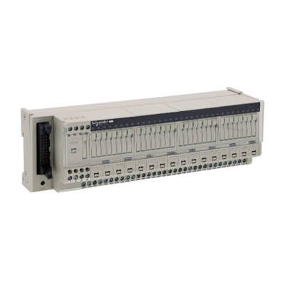 passive connection sub-base ABE7 - 16 inputs - fuses - Led - isolator - Schneider Electric - ABE7H16S43