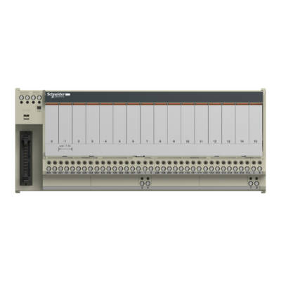 Sub-base with plug-in electromechanical relay ABE7 - 16 channels - relay 10 mm - Schneider Electric - ABE7R16T210