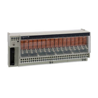 Sub-base with plug-in electromechanical relay ABE7 - 16 channels - relay 10 mm - Schneider Electric - ABE7R16T212