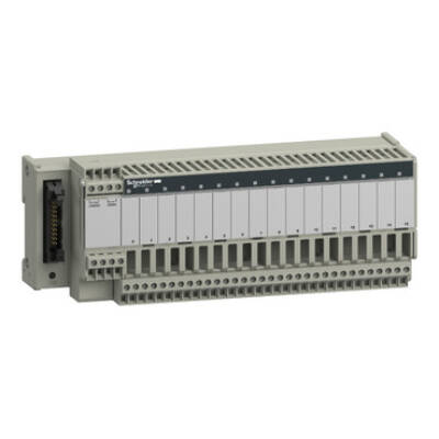 sub-base - soldered solid state output relay ABE7 - 16 inputs - 115 V AC - Schneider Electric - ABE7S16E2F0