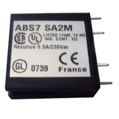 plug-in solid state relay - 10 mm - output - 24..240 V AC - 0.5 A - Schneider Electric - ABS7SA2M