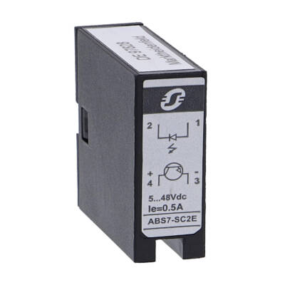 plug-in solid state relay - 10 mm - output - 5..48 V DC - 0.5 A - Schneider Electric - ABS7SC2E