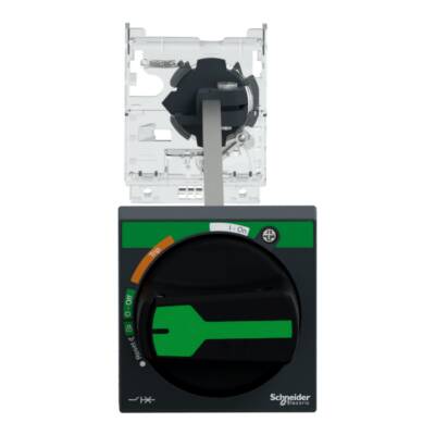 Extended rotary handle kit, TeSys GV2, IP54, black handle, with trip indication, for GV2L-GV2P - Schneider Electric - GV2APN01