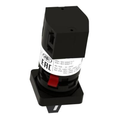 Harmony K1, K2, Cam switch, 1 pole, with off position, 60° switching angle, 10 A, for Ø 16 or 22 mm - Schneider Electric - K10A001ACH
