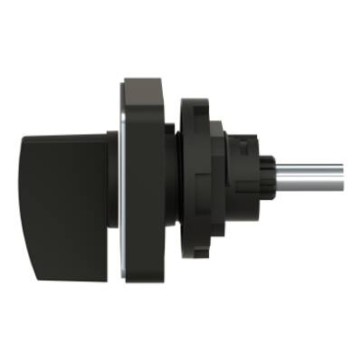 operating head 45 x 45 mm - black color - black handle - blank for engraving - Schneider Electric - KAC1H