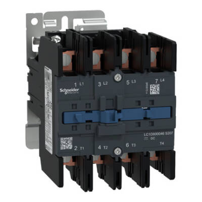 TeSys D contactor S207 - 4P (4NO) AC-1 125A <=440V - coil 72V DC wide - Schneider Electric - LC1D800046SWS207