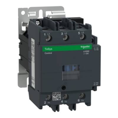 TeSys D contactor - 3P(3 NO) - AC-3 - <= 440 V 95 A - 110 V DC standard coil - Schneider Electric - LC1D95FD