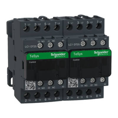 TeSys D changeover contactor - 4P(4 NO) - AC-1 - <= 440 V 25 A - 48 V AC coil - Schneider Electric - LC2DT25E7