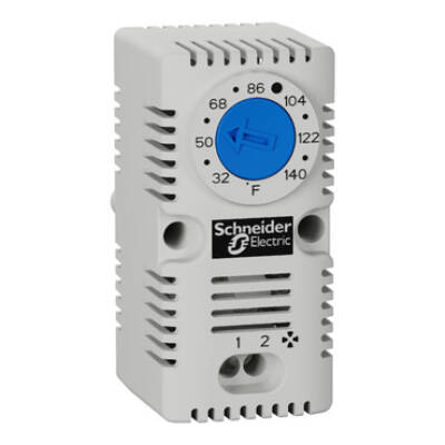 ClimaSys CC - simple thermostat 250V - range of temperature 0…60°C - NO - °F - Schneider Electric - NSYCCOTHOF