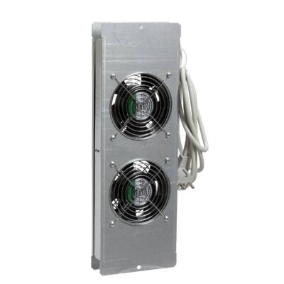 Actassi - ventilation plate with 2 cut-outs with fan - Schneider Electric - NSYECVT2V440