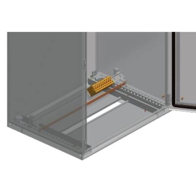 "Combined support bracket, PanelSeT SFN, PanelSeT SF, PanelSeT SM, steel , set of 10" - Schneider Electric - NSYETF