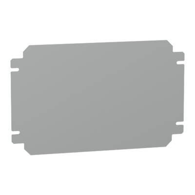 Plain mounting plate H200xW300mm made of galvanised sheet steel - Schneider Electric - NSYMM23SB