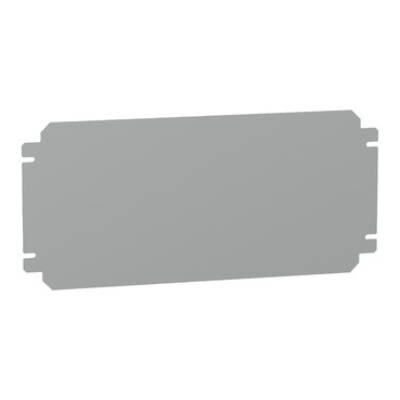 Plain mounting plate H200xW400mm made of galvanised sheet steel - Schneider Electric - NSYMM24SB