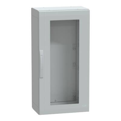 Floor standing encl. polyester vers.PLA compl.sealed 1000x500x320 IP65 glazed - Schneider Electric - NSYPLA1053TG