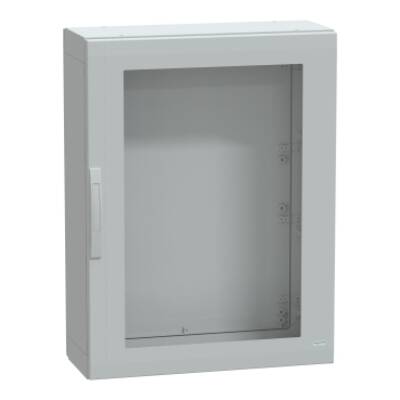 Floor standing encl. polyester vers.PLA compl.sealed 1000x750x320 IP65 glazed - Schneider Electric - NSYPLA1073TG